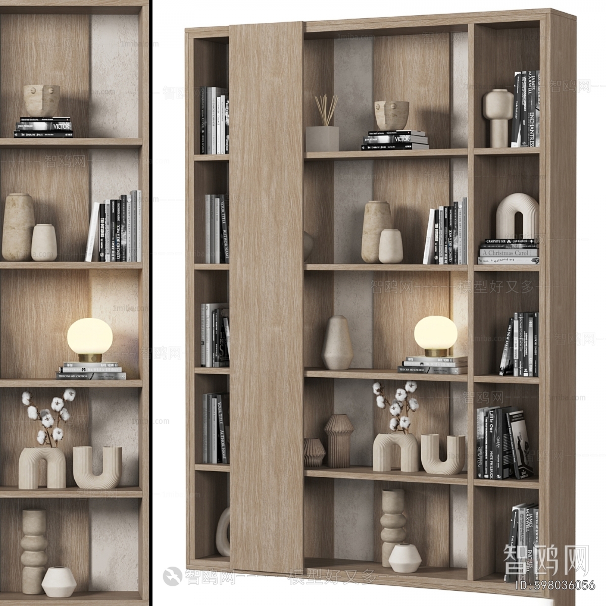 Wabi-sabi Style Bookcase