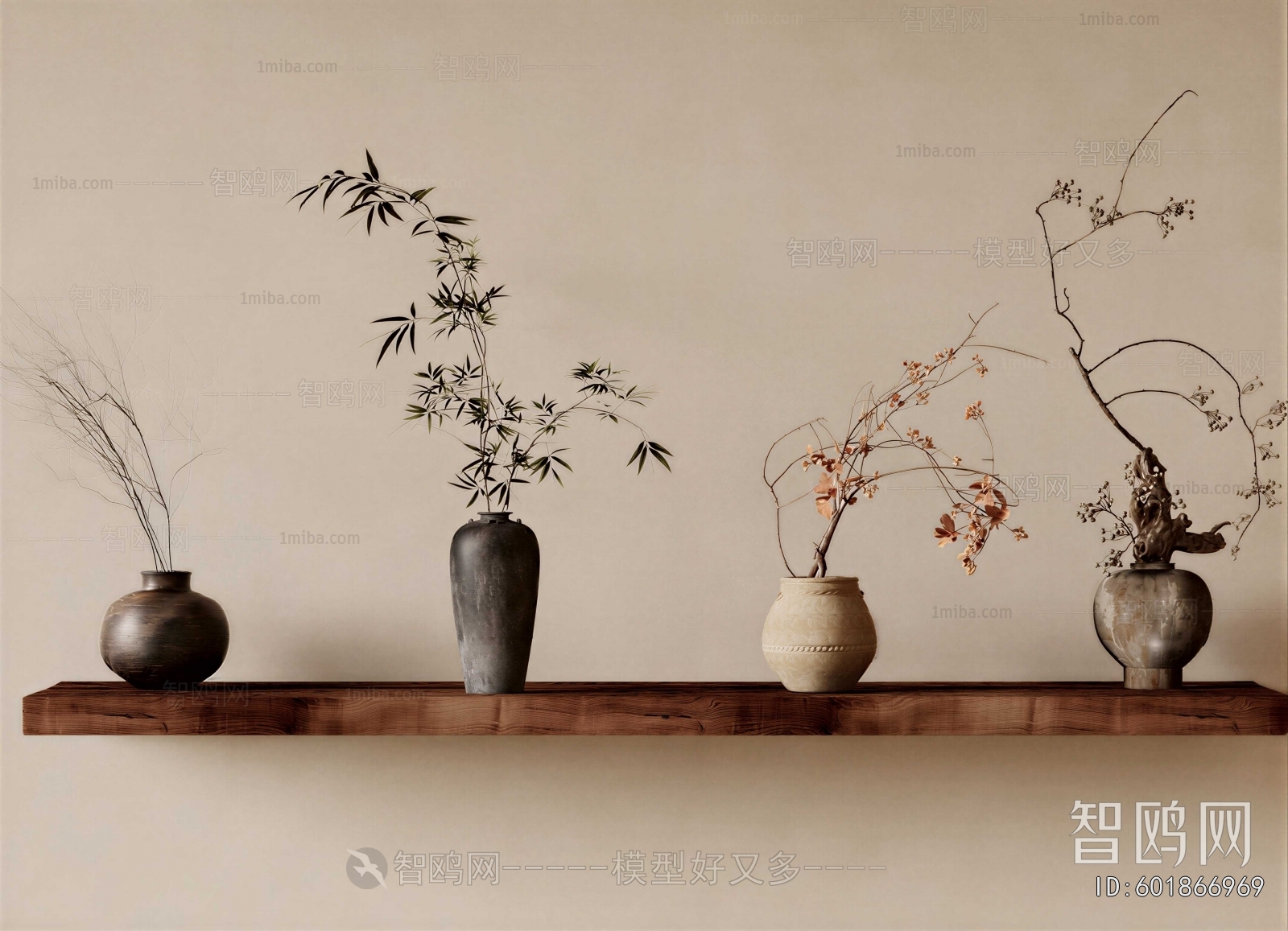 Wabi-sabi Style Dried Branch