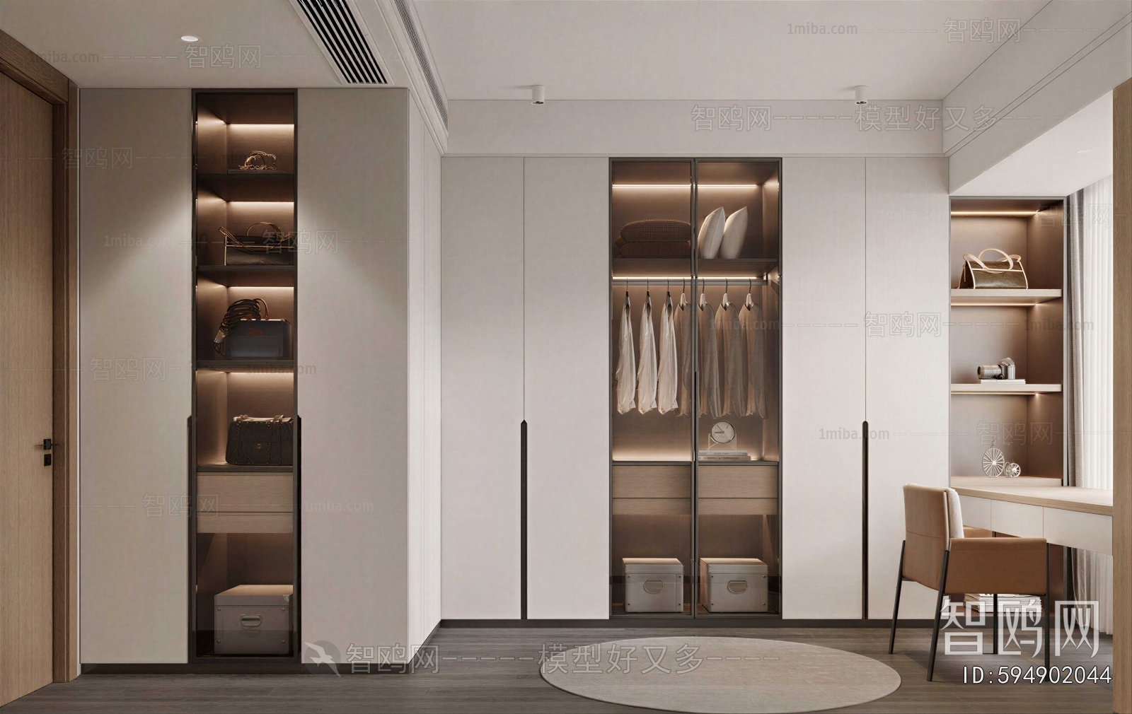 Modern Clothes Storage Area