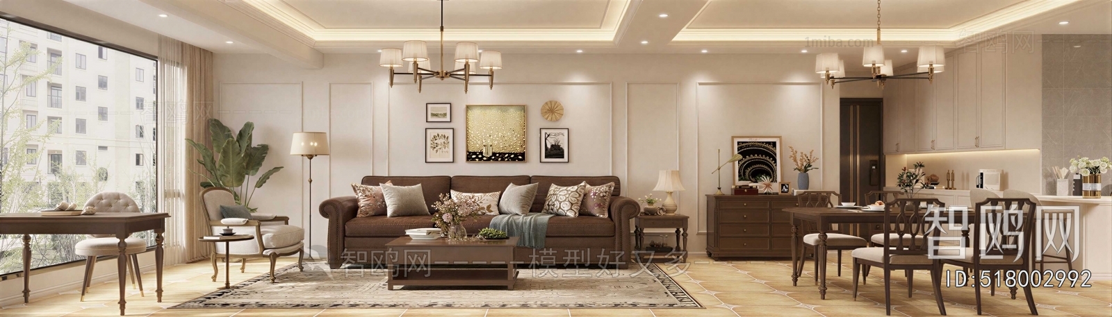 American Style A Living Room