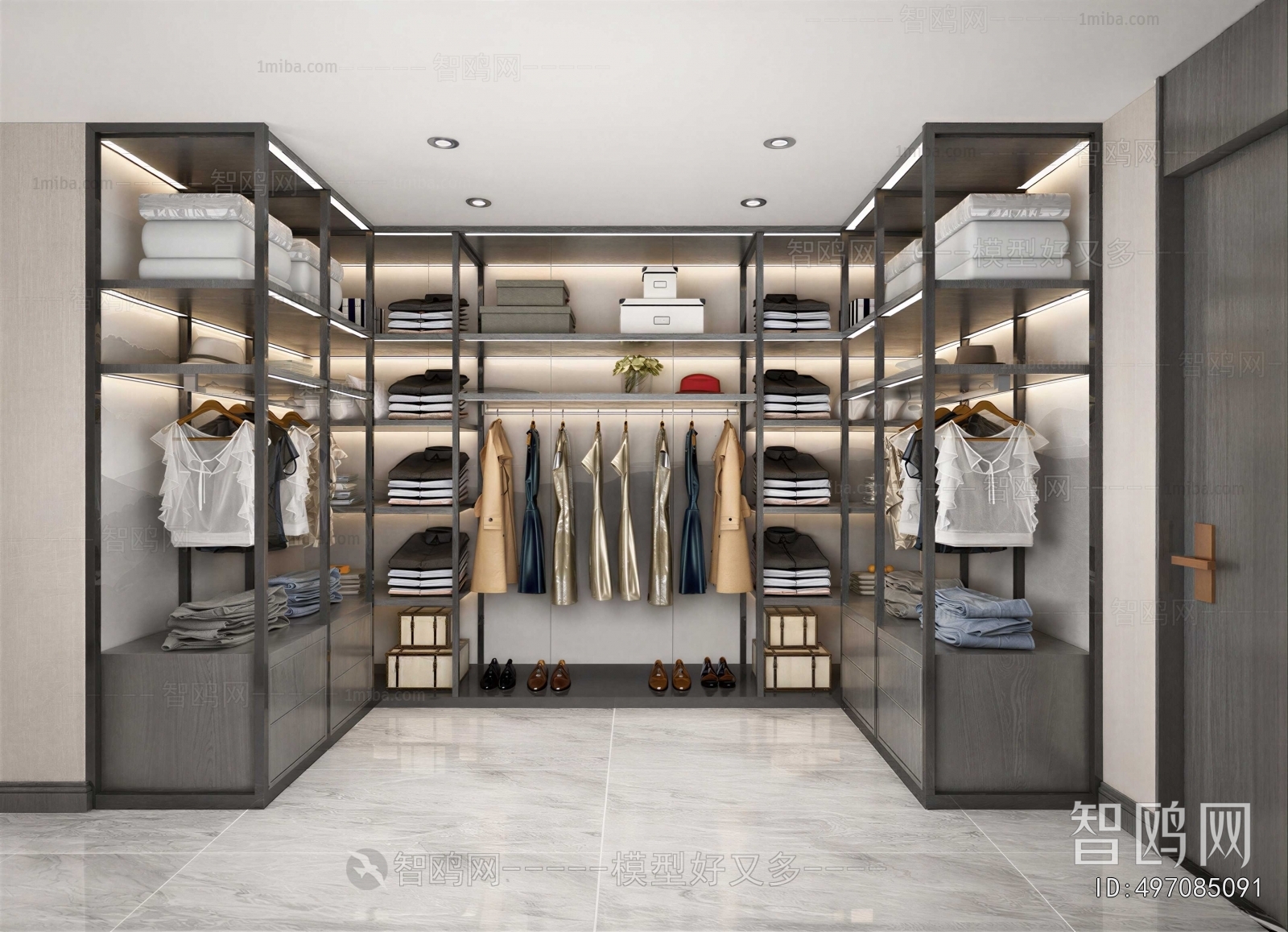 Modern Clothes Storage Area
