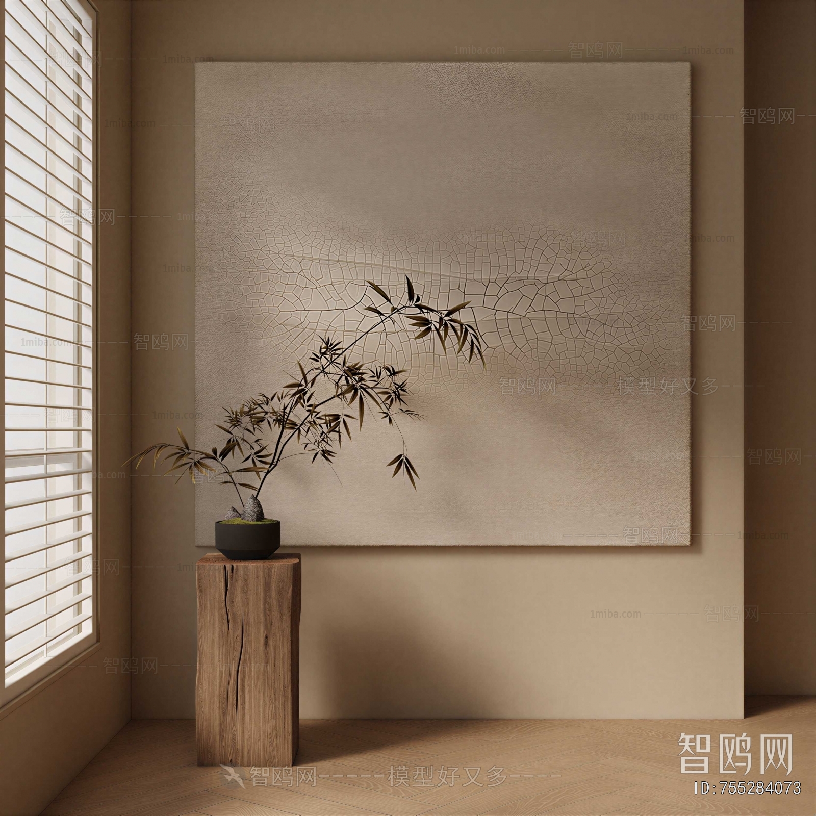 New Chinese Style Potted Green Plant