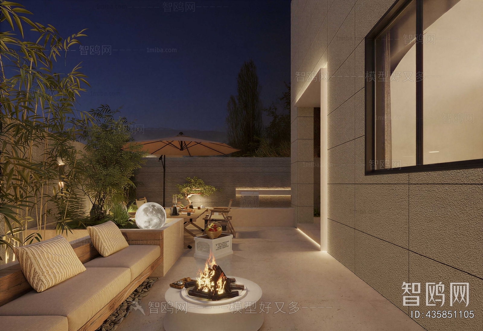 Modern Courtyard/landscape