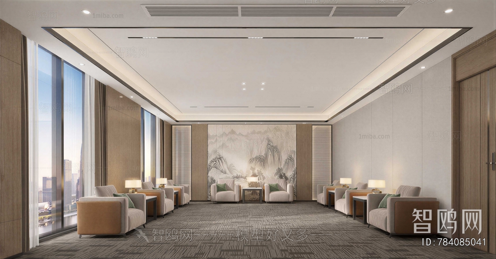 New Chinese Style Reception Room