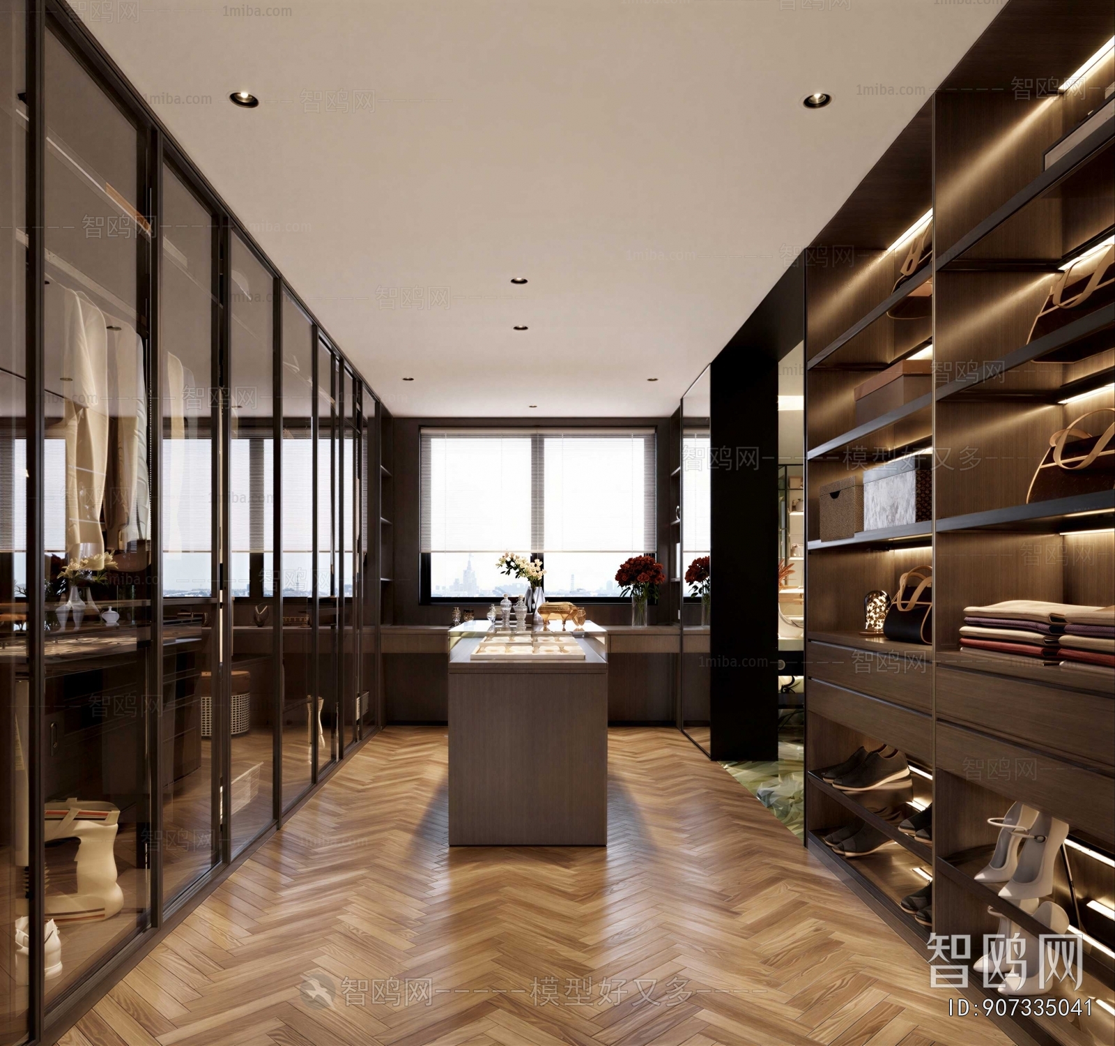 Modern Clothes Storage Area