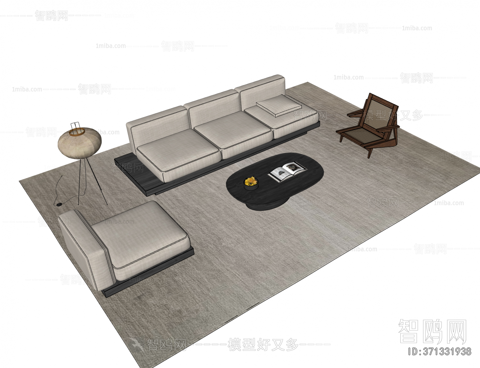 Wabi-sabi Style Sofa Combination