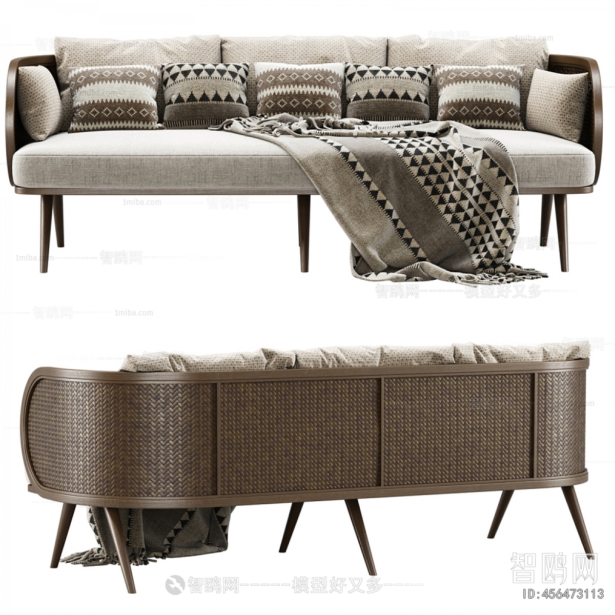 Modern Three-seat Sofa