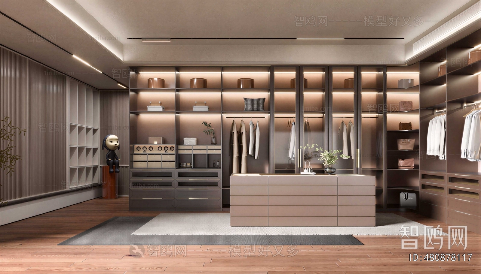 Modern Clothes Storage Area