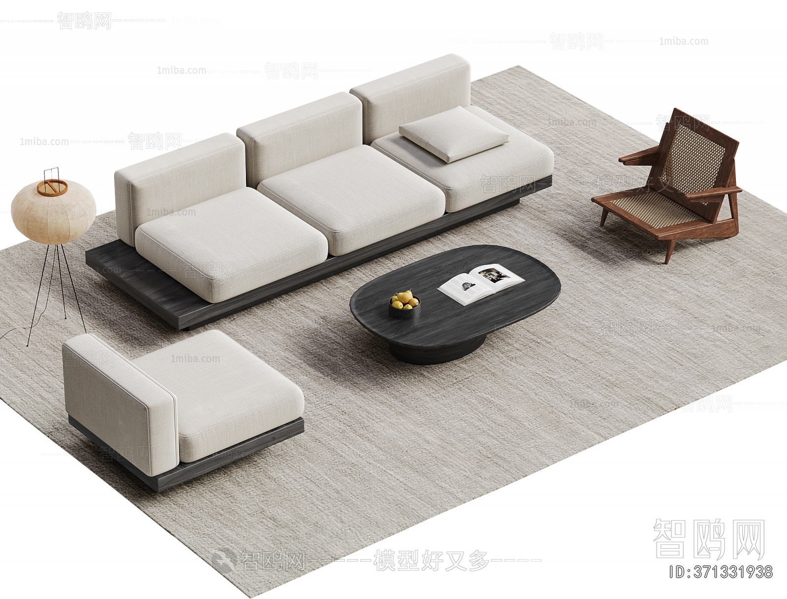 Wabi-sabi Style Sofa Combination