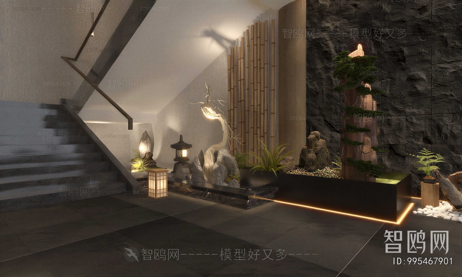 New Chinese Style Stairwell