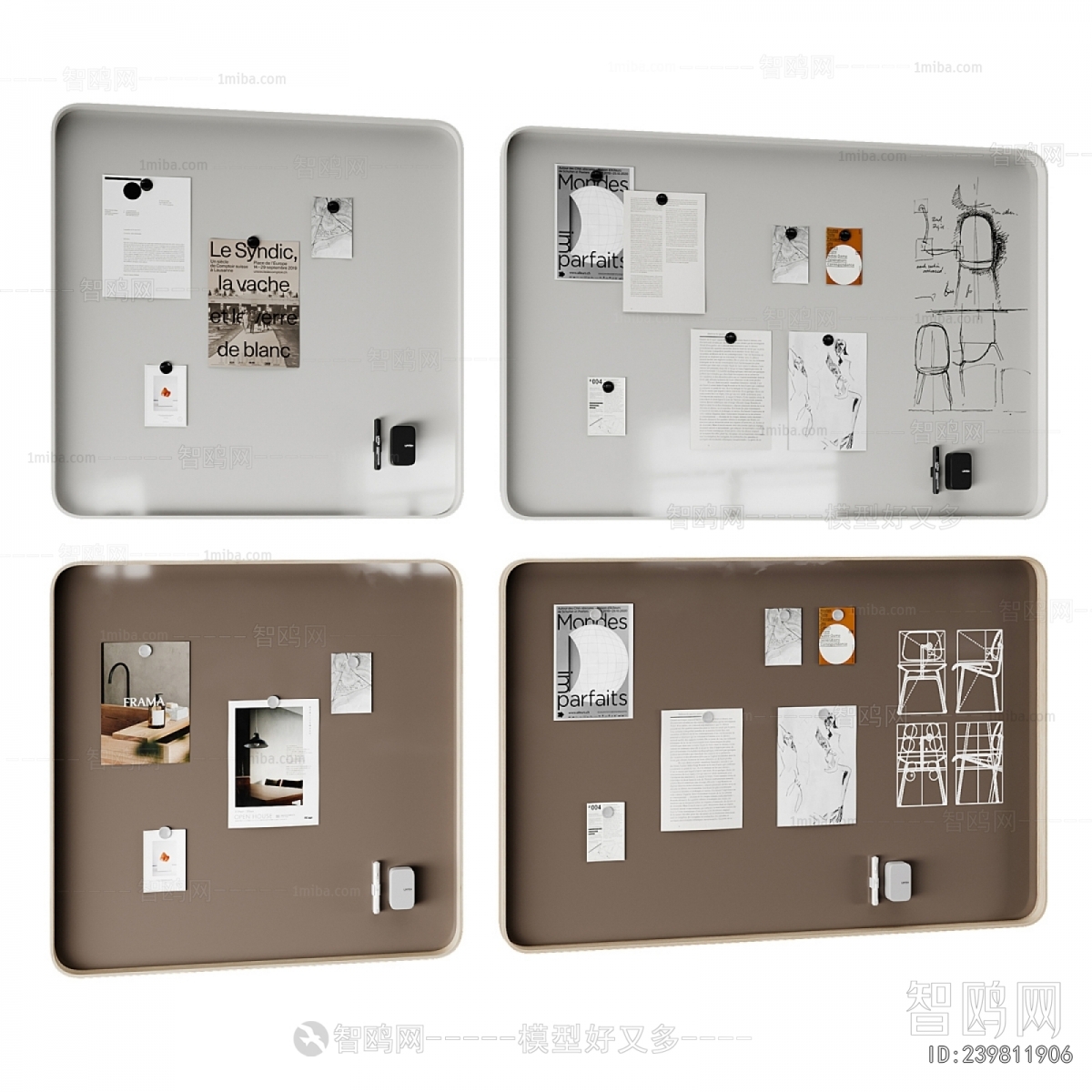 Modern Blackboard/whiteboard