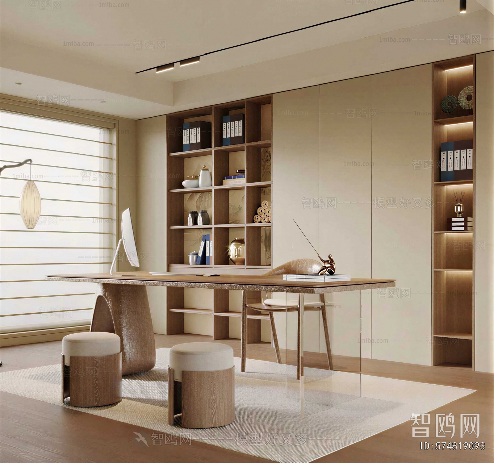 New Chinese Style Study Space