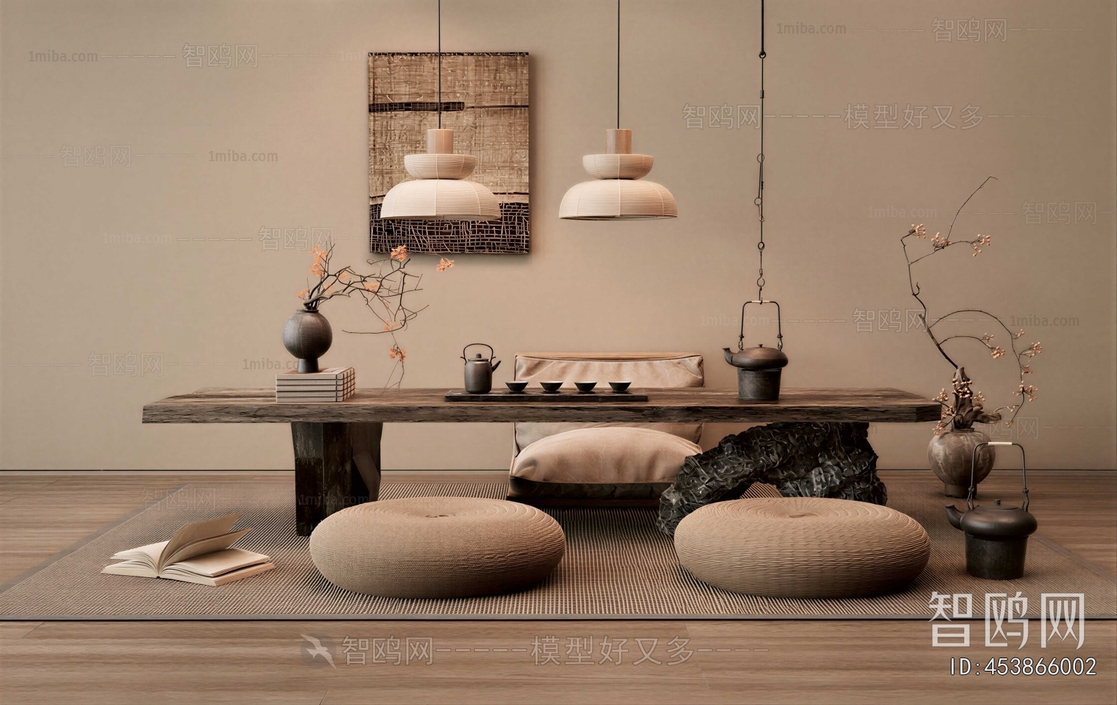 Wabi-sabi Style Tea Tables And Chairs