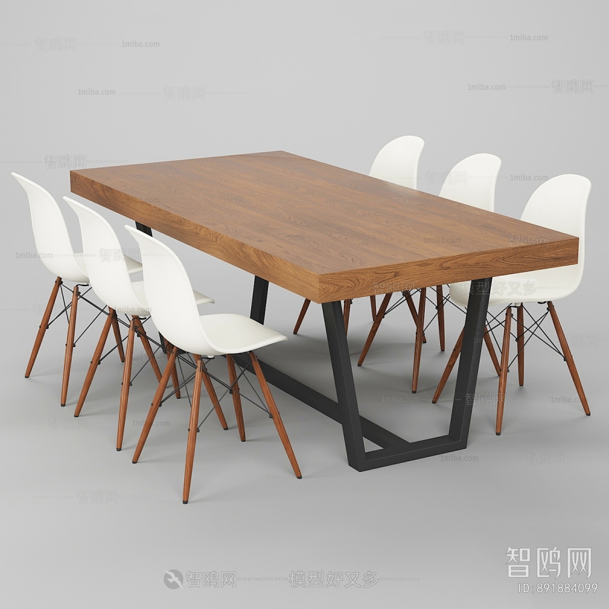 Industrial Style Dining Table And Chairs