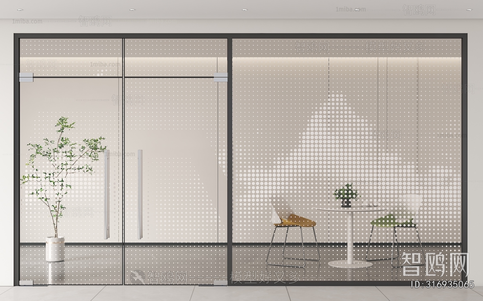 Modern Glass Screen Partition