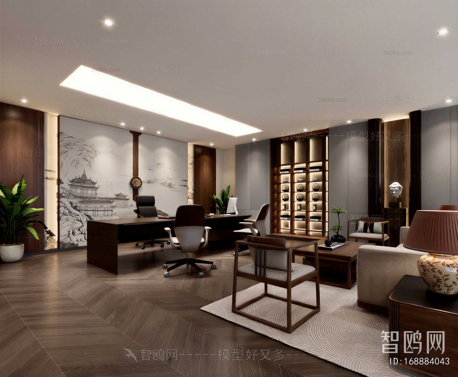 New Chinese Style Manager's Office