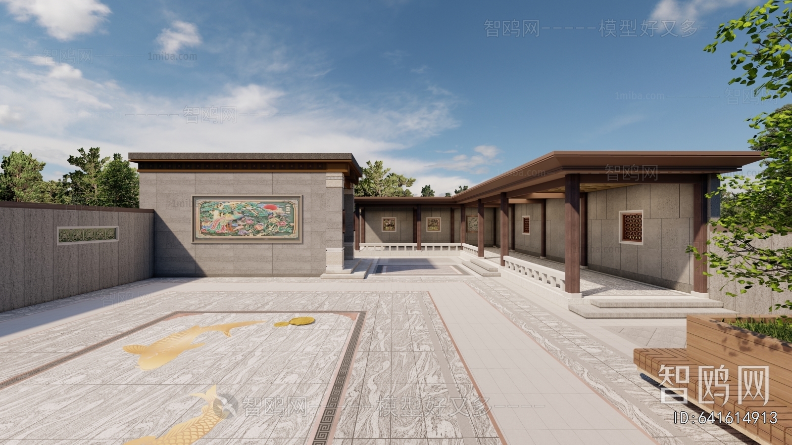 New Chinese Style Courtyard/landscape