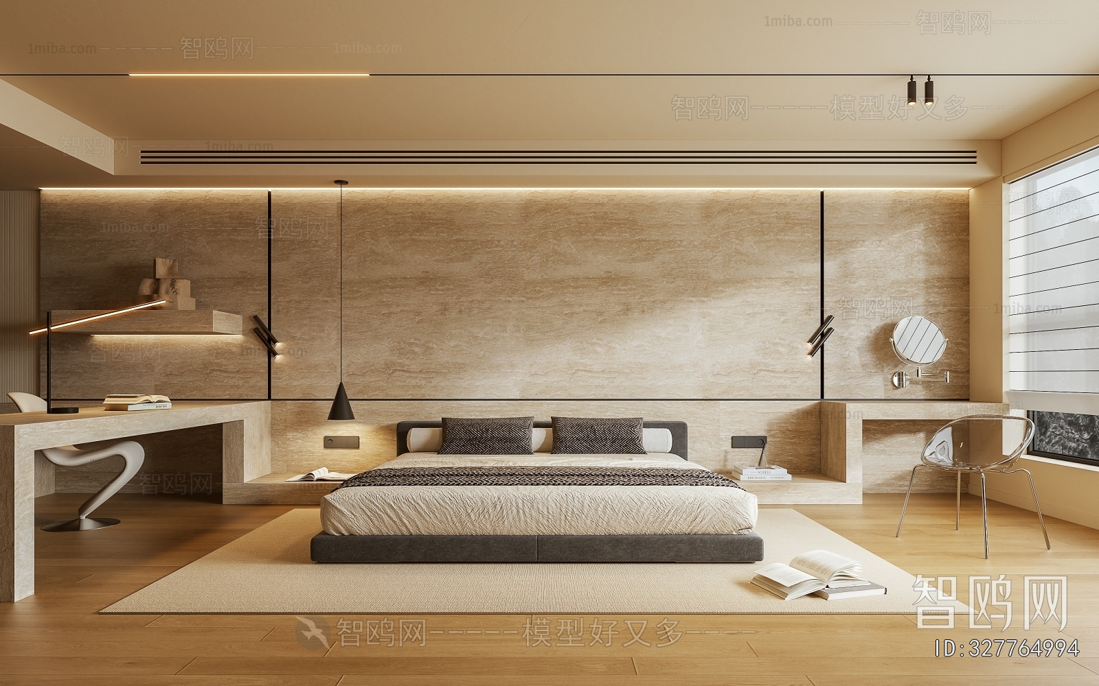 Wabi-sabi Style Bedroom