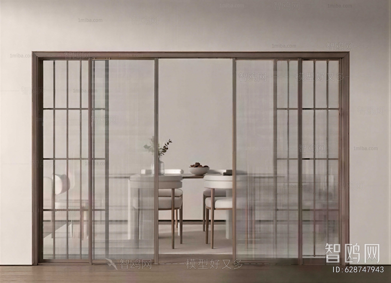 Wabi-sabi Style Sliding Door