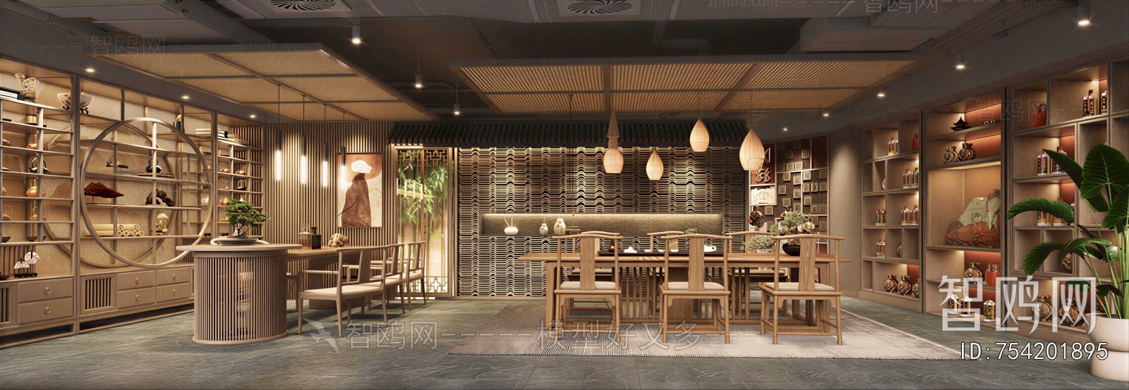 New Chinese Style Teahouse Tea House