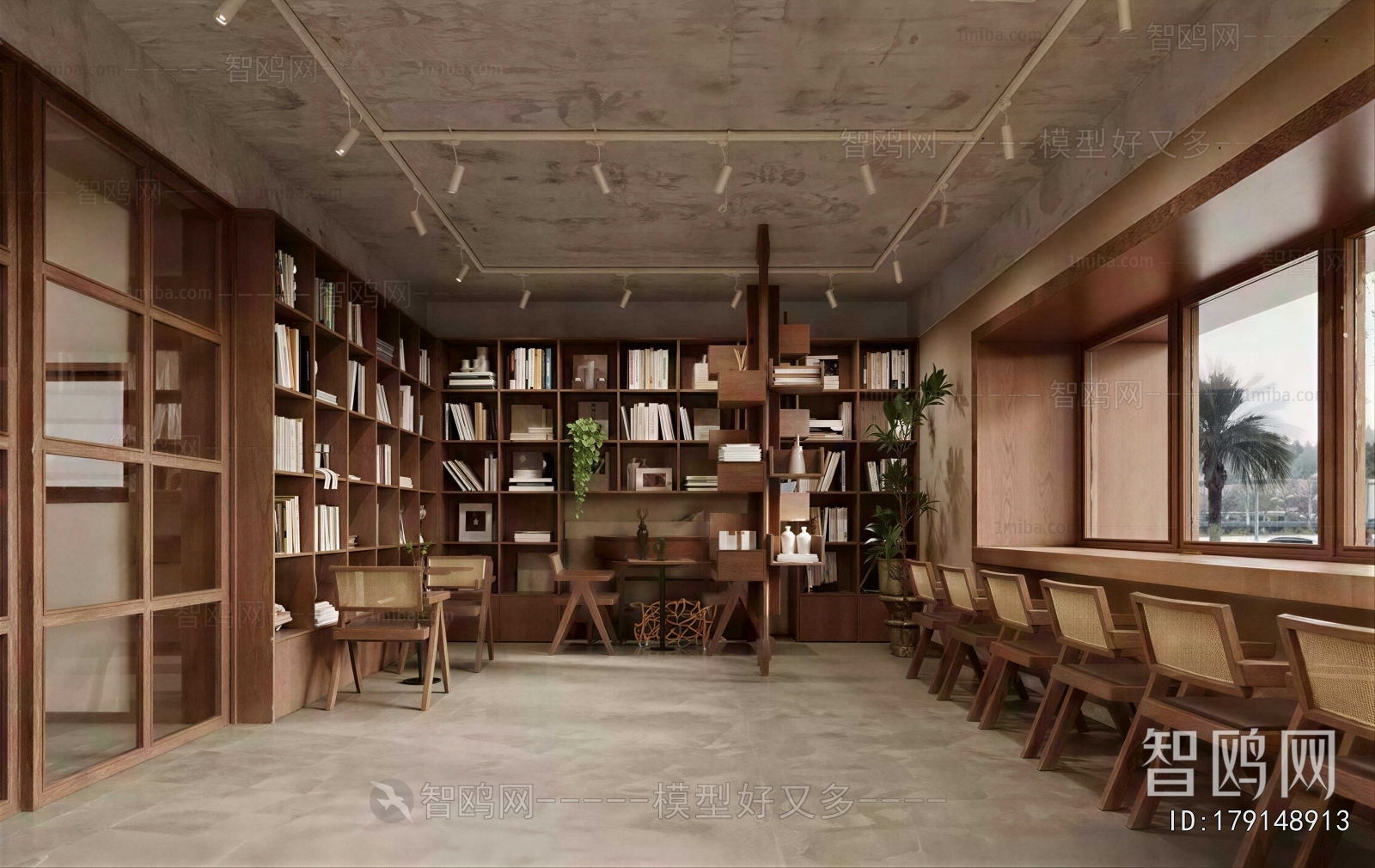 Wabi-sabi Style Bookstore Book Bar