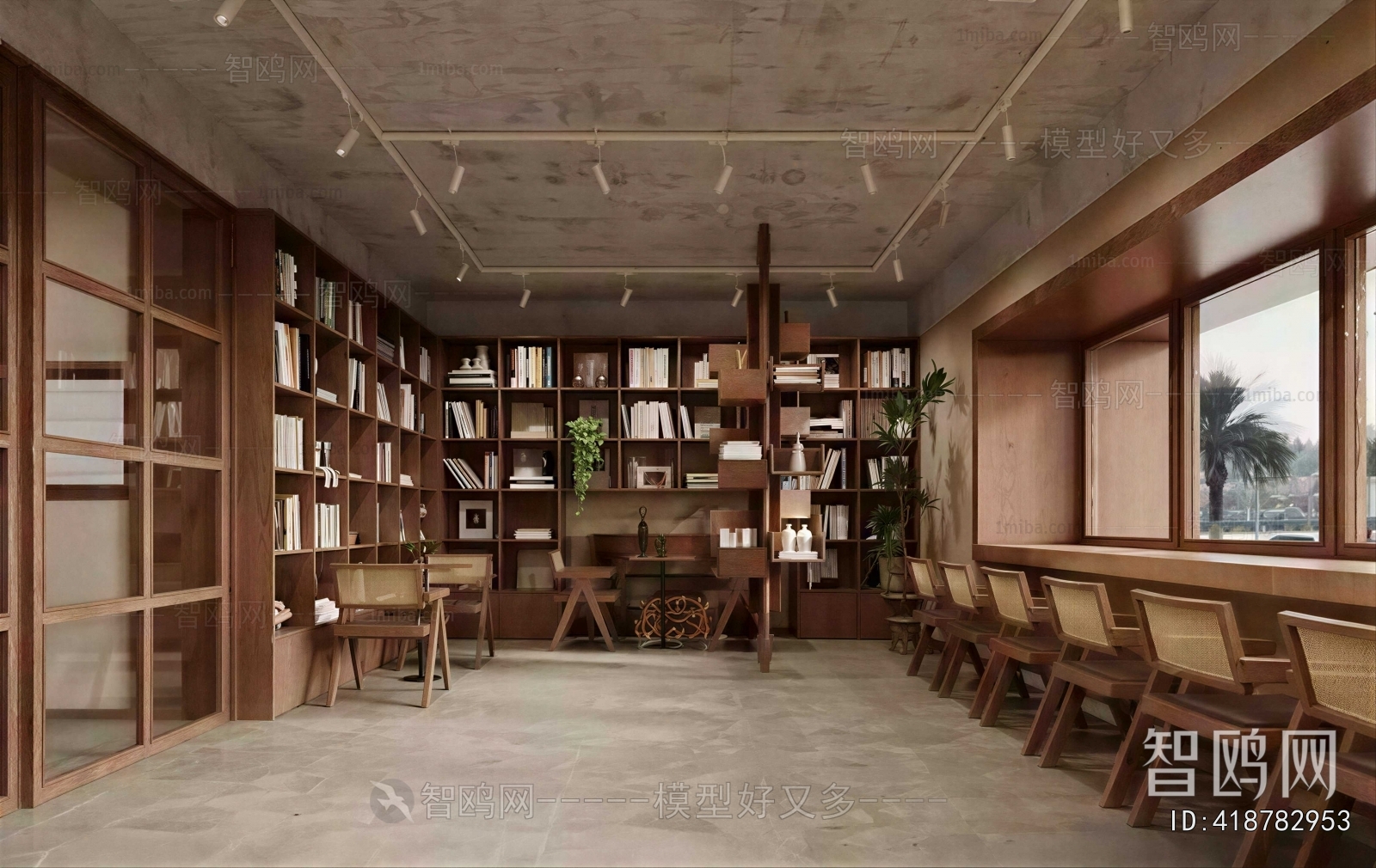 Wabi-sabi Style Bookstore Book Bar