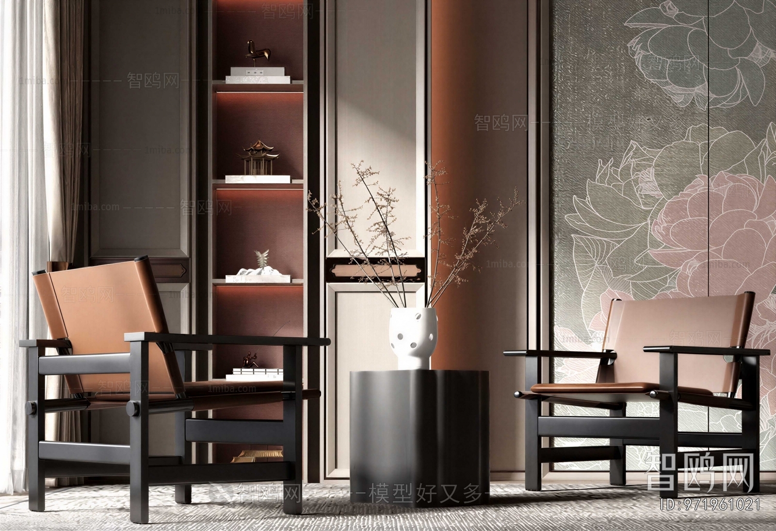 New Chinese Style Lounge Chair