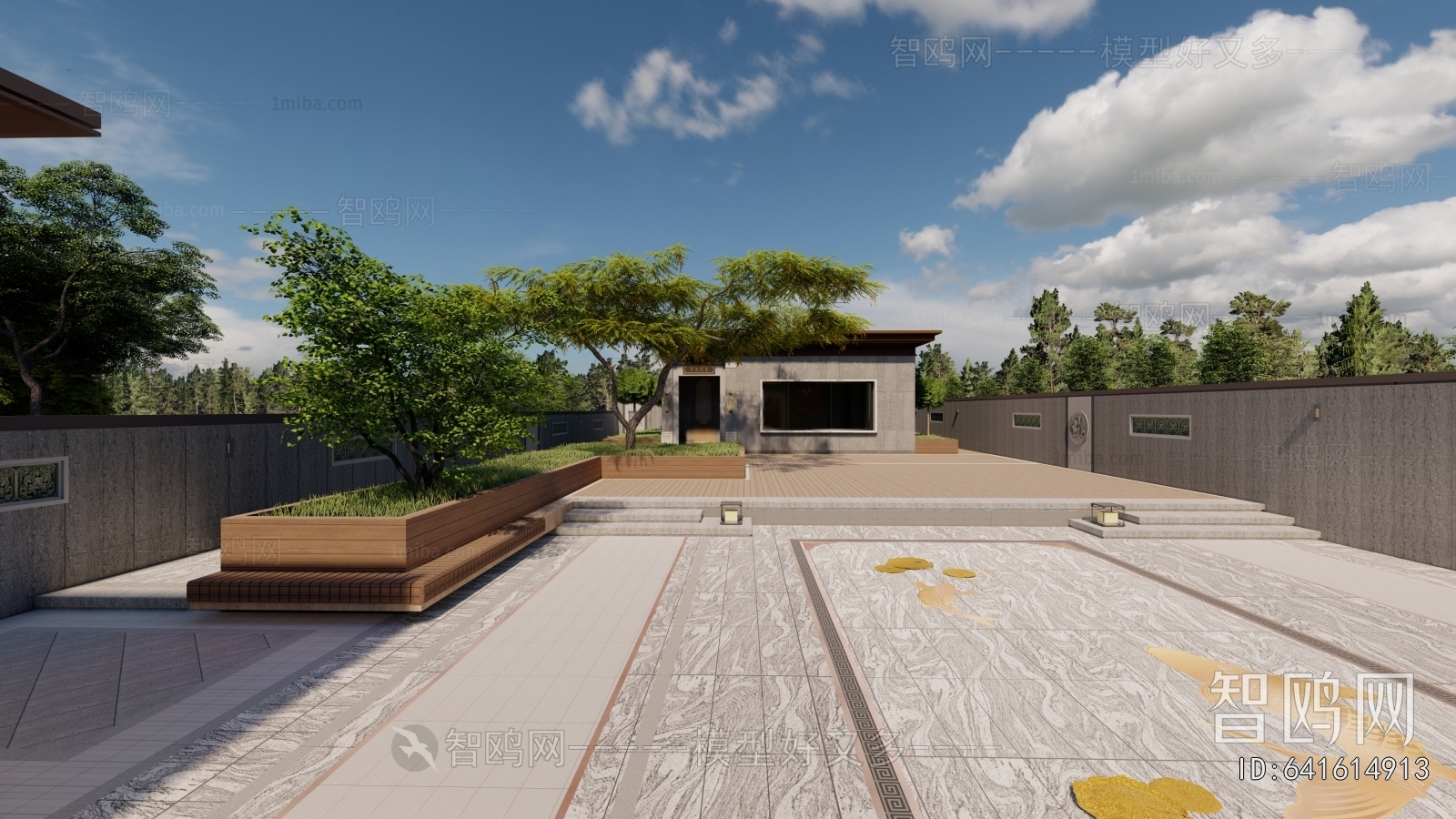 New Chinese Style Courtyard/landscape