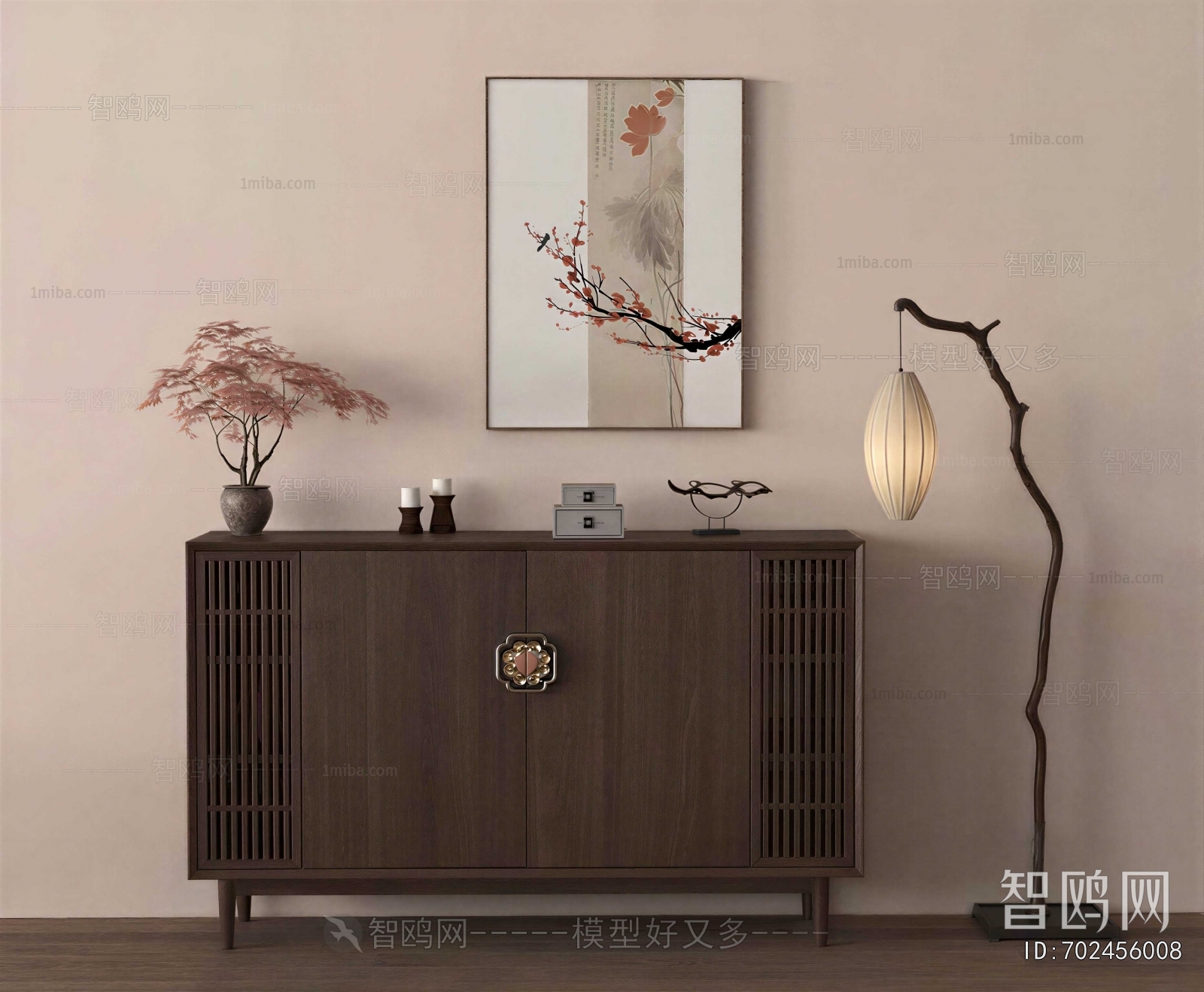 New Chinese Style Entrance Cabinet