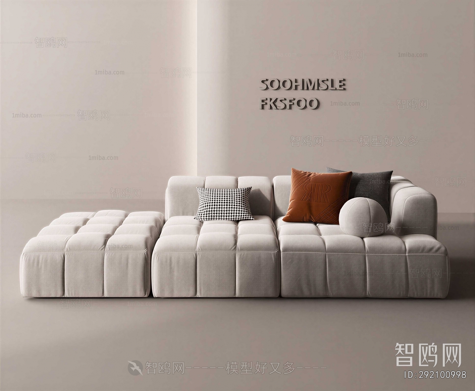 Modern Three-seat Sofa