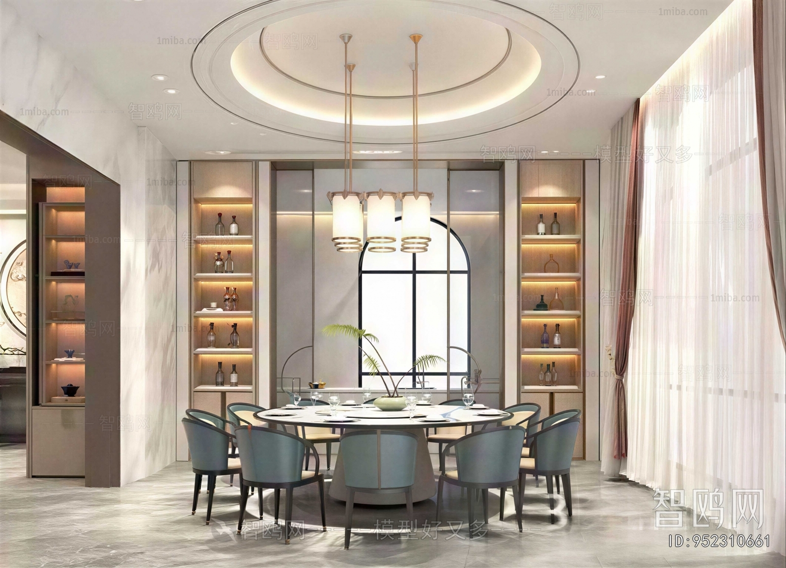 New Chinese Style Dining Room