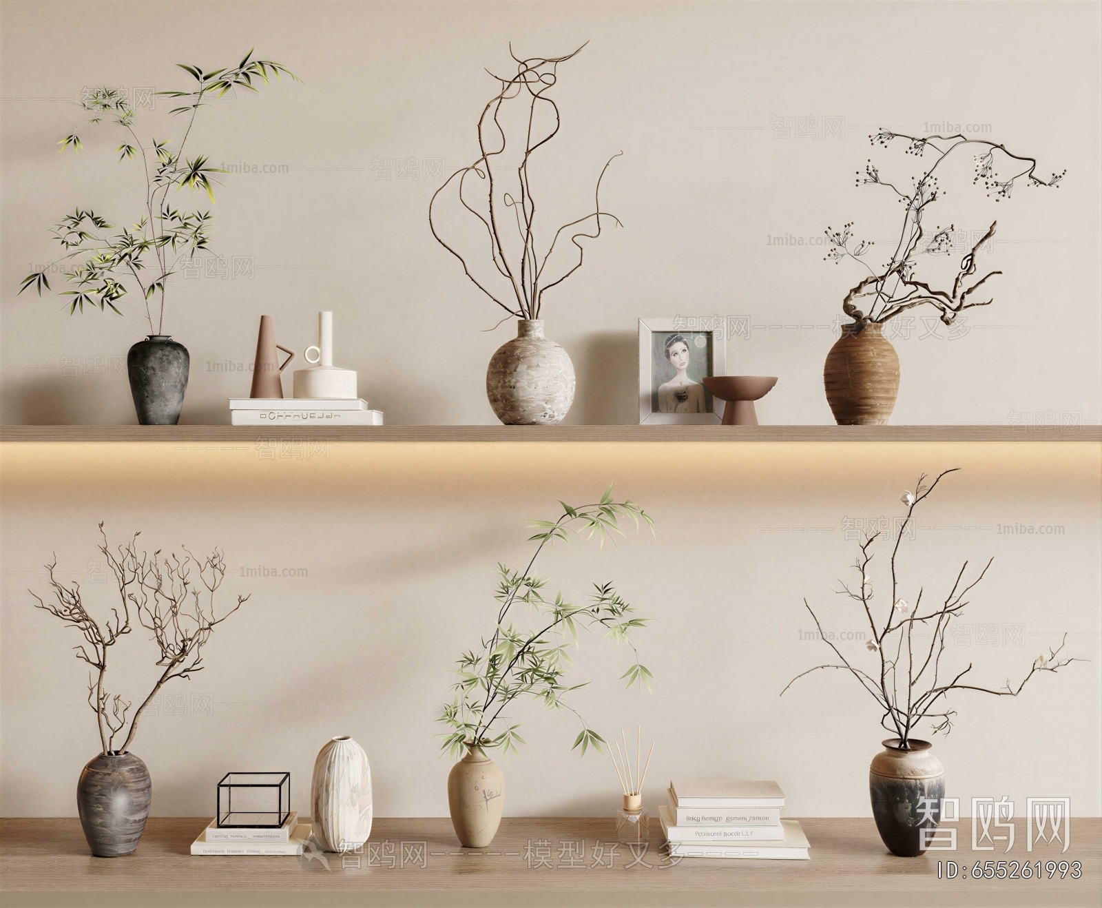 Wabi-sabi Style Dried Branch