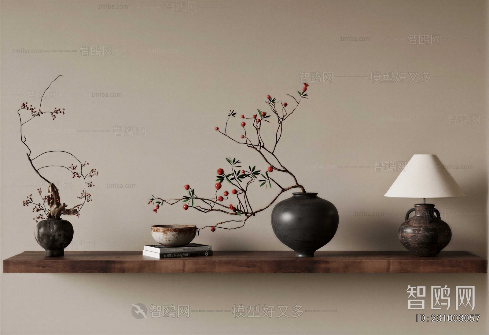 Wabi-sabi Style Dried Branch