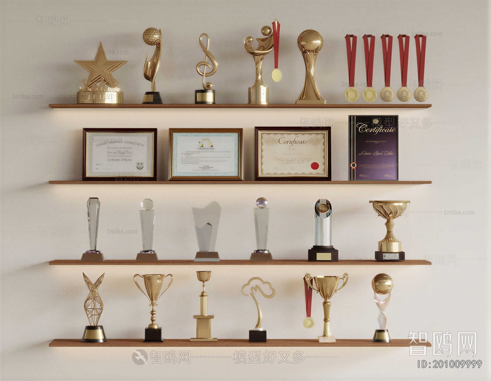 Modern Flag/badge/trophy/certificate