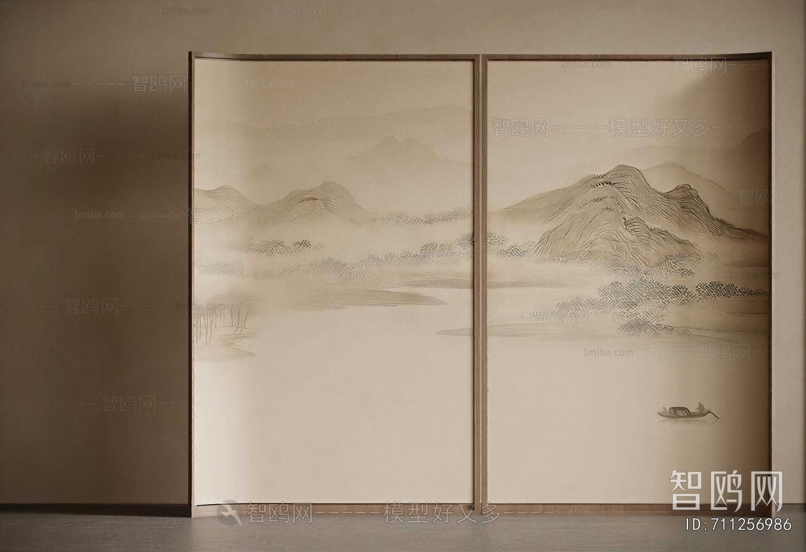 New Chinese Style TV Wall