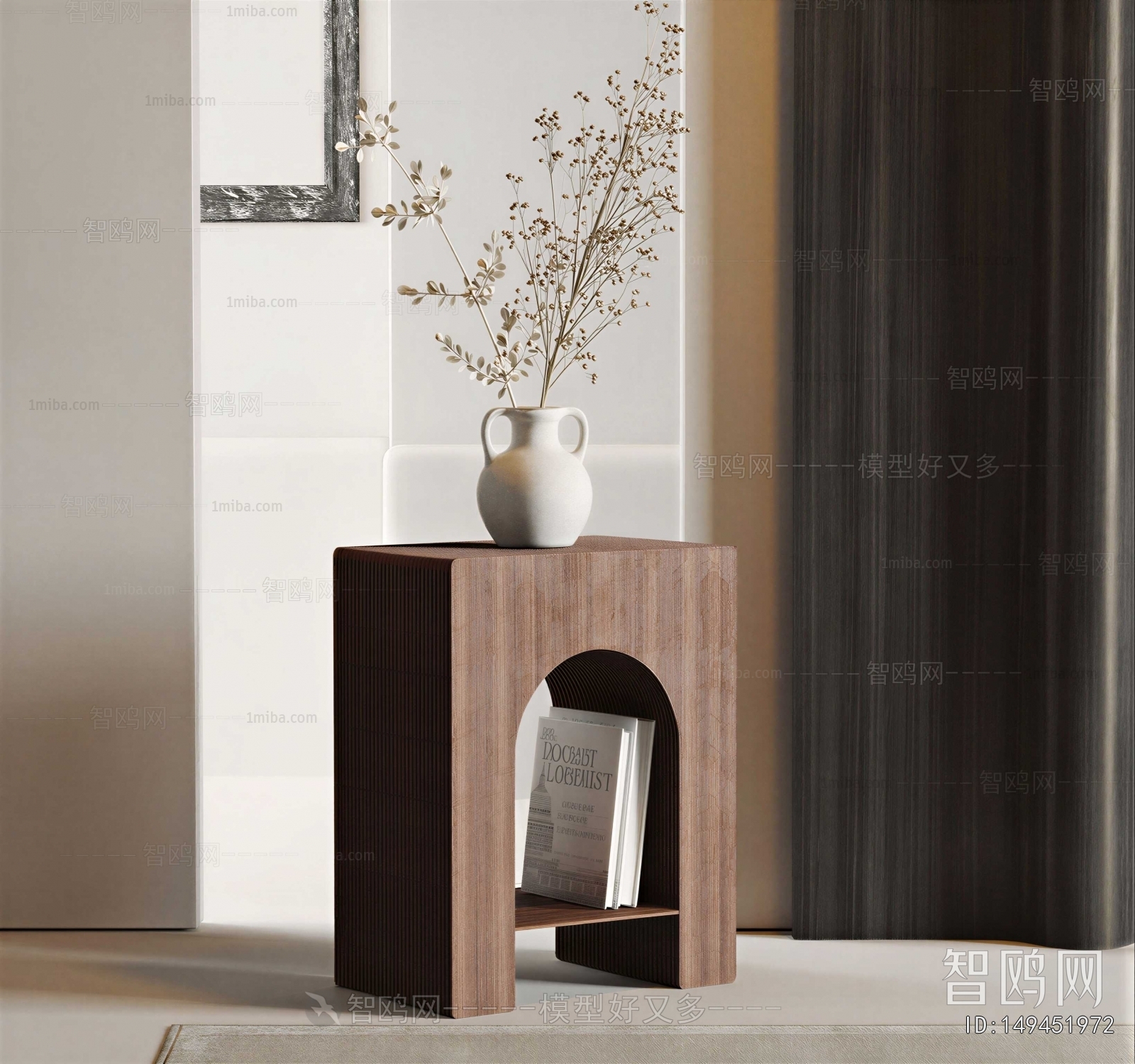 Wabi-sabi Style Side Table/corner Table