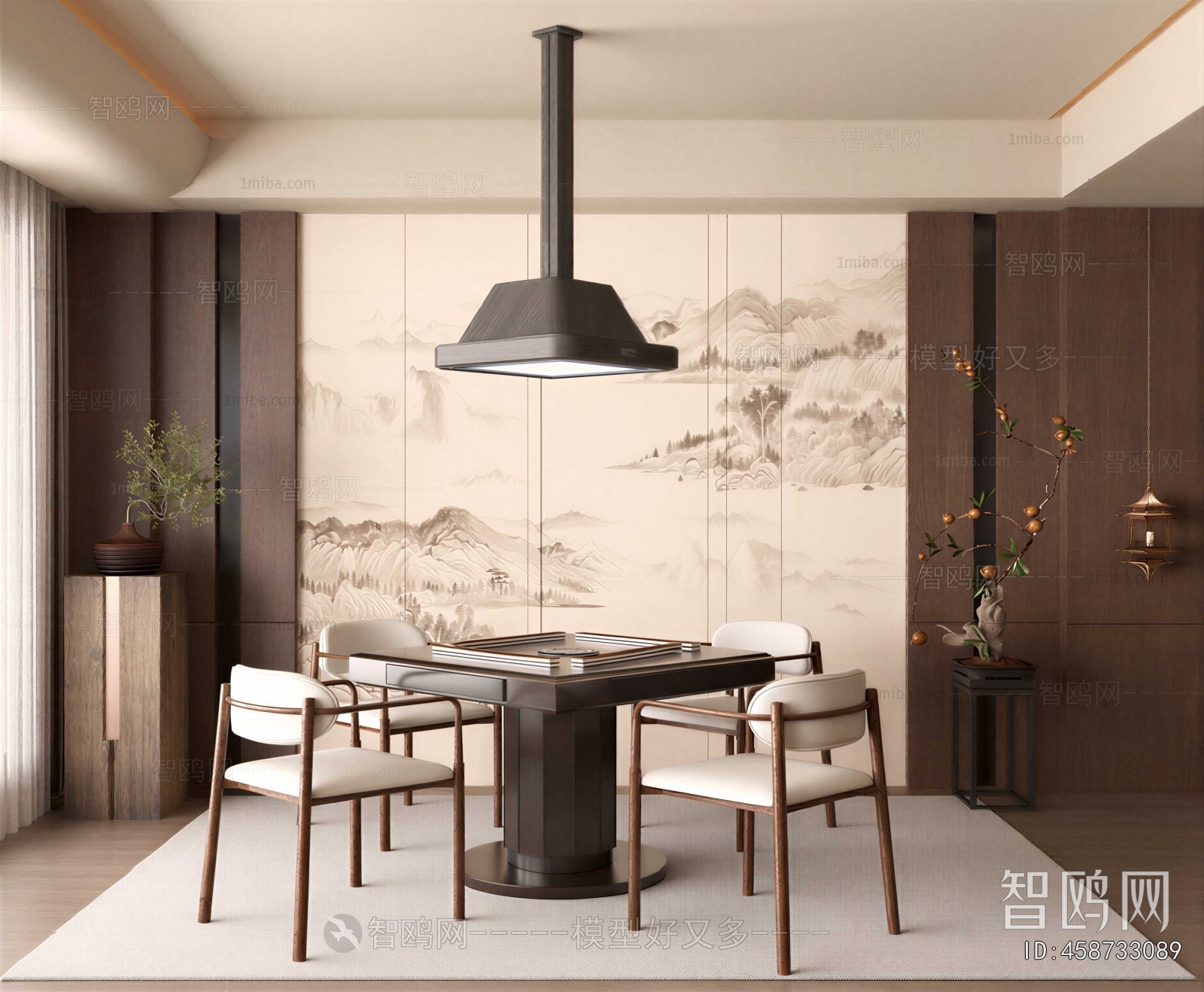 New Chinese Style Chess And Card Room