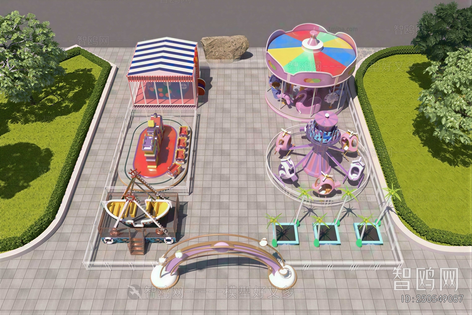 Modern Park Landscape