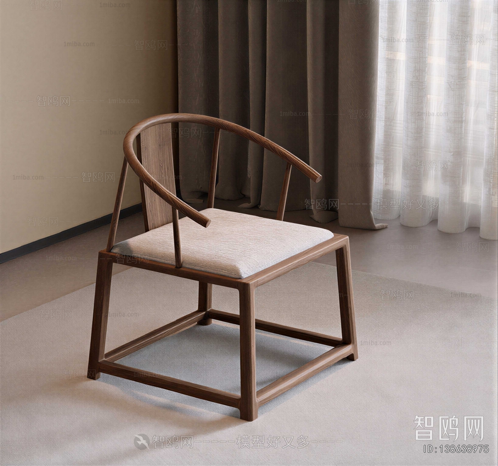 New Chinese Style Lounge Chair