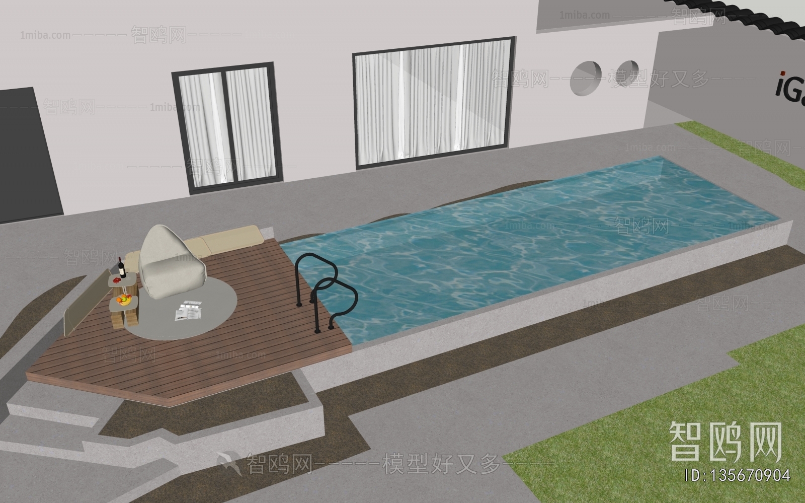 Modern Courtyard/landscape