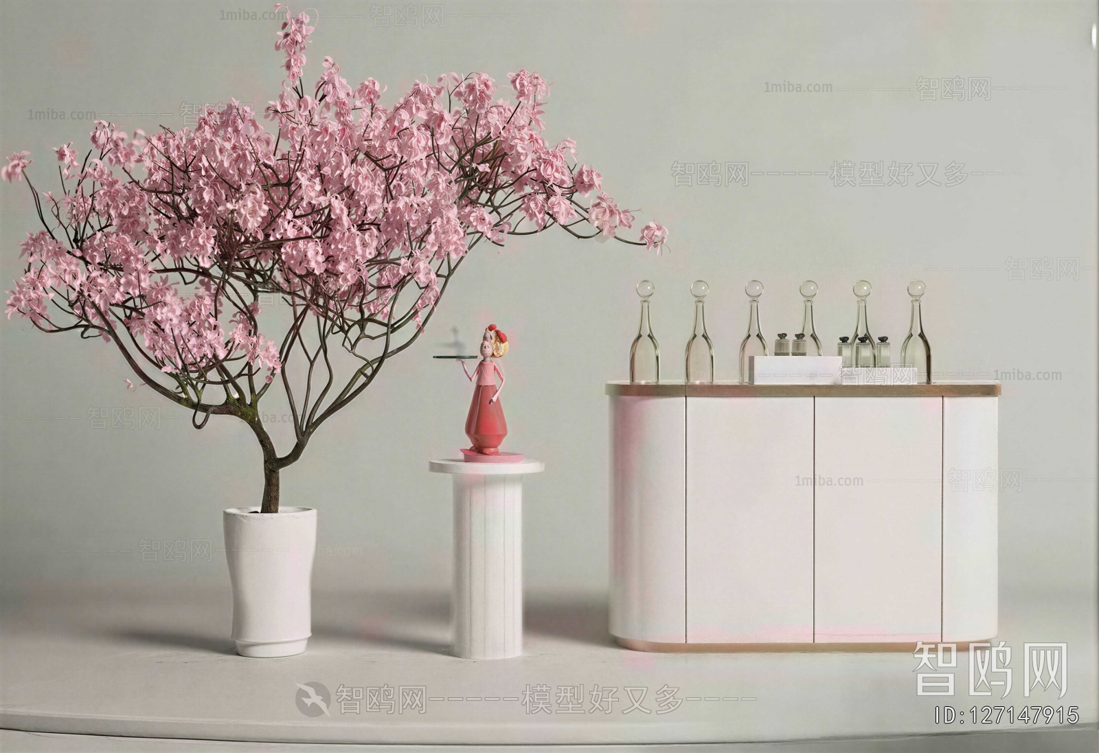 Modern Ground Green Plant Potted Plants