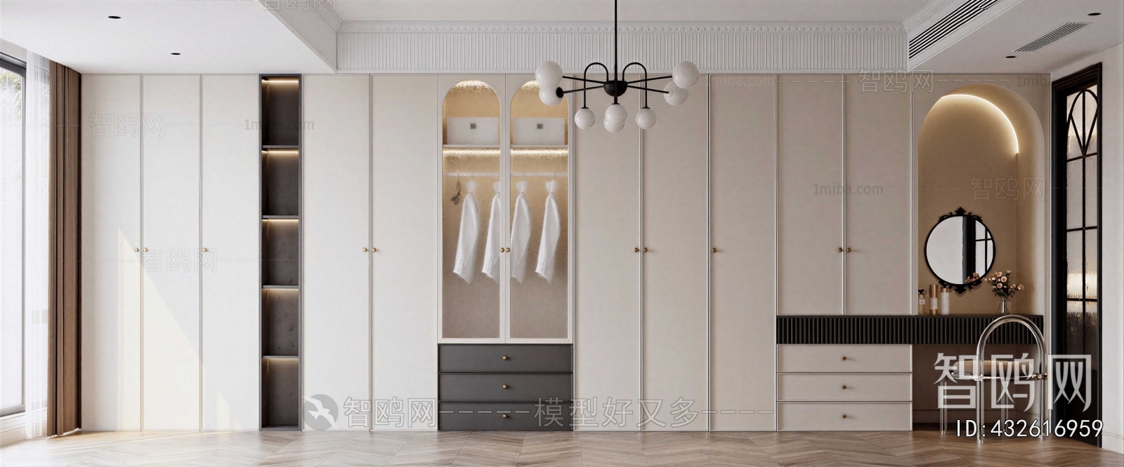 Modern Clothes Storage Area