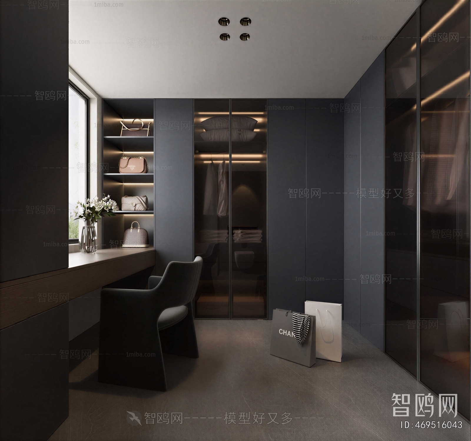 Modern Clothes Storage Area