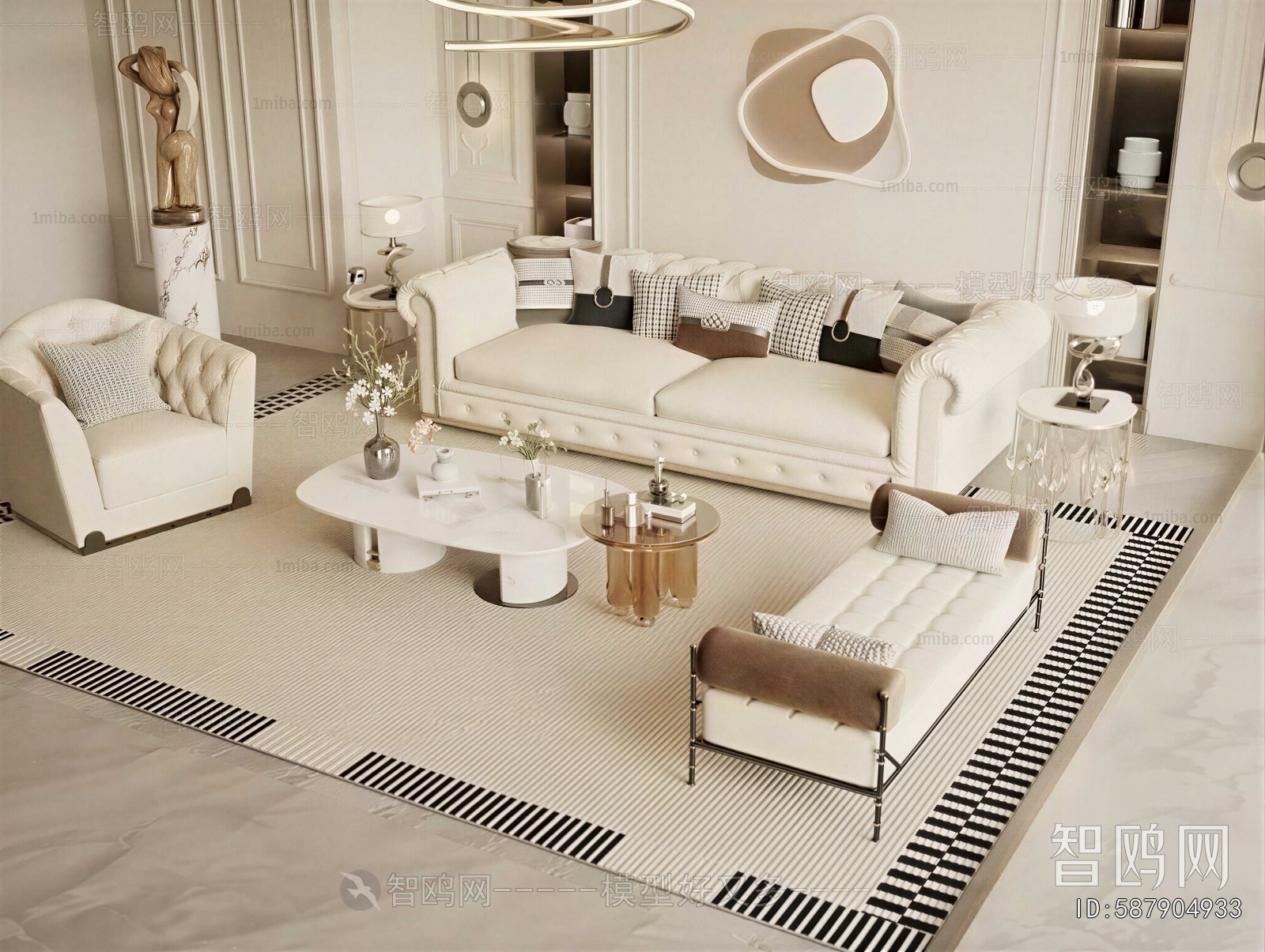 Simple European Style Sofa Combination