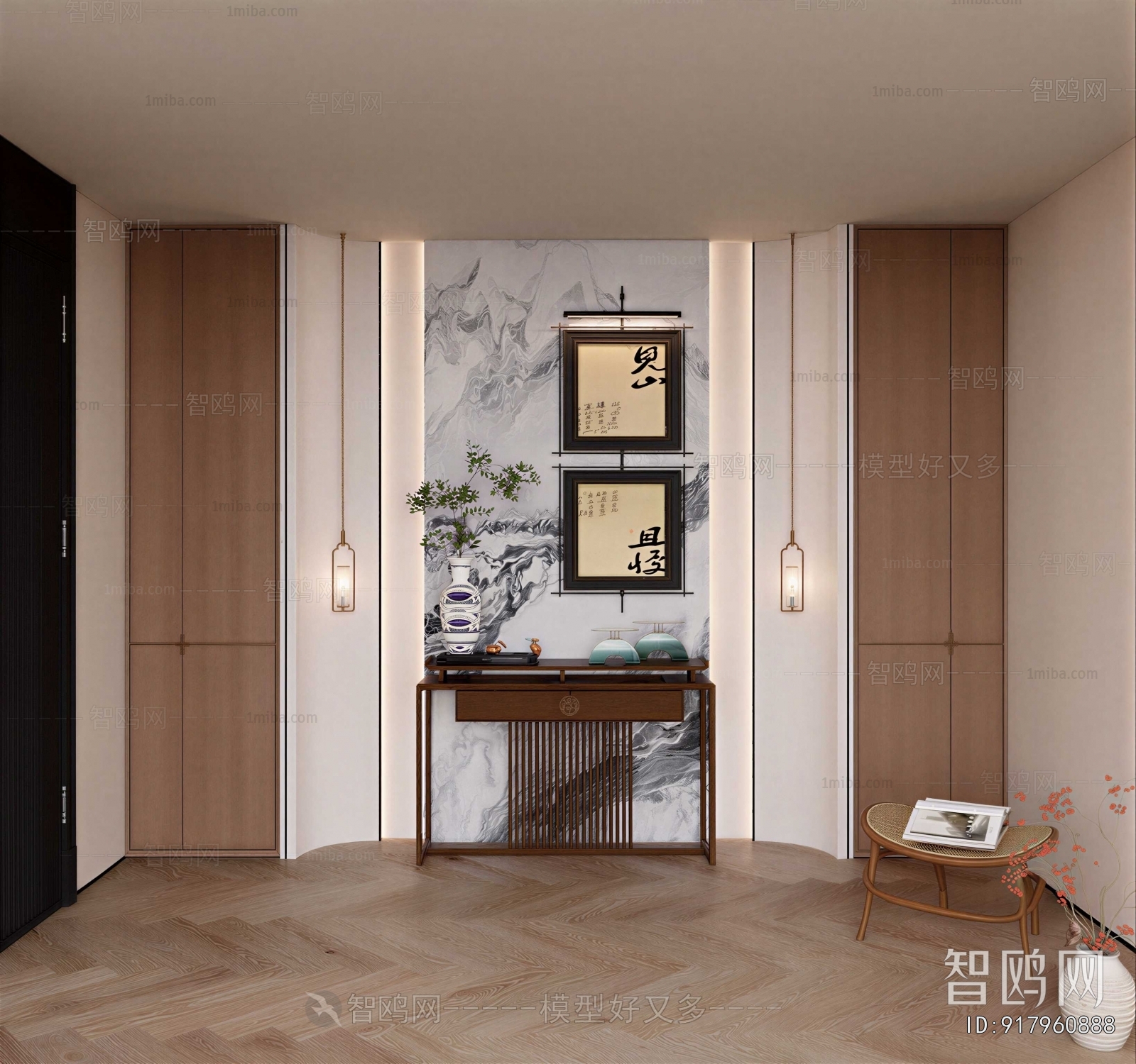 New Chinese Style Hallway