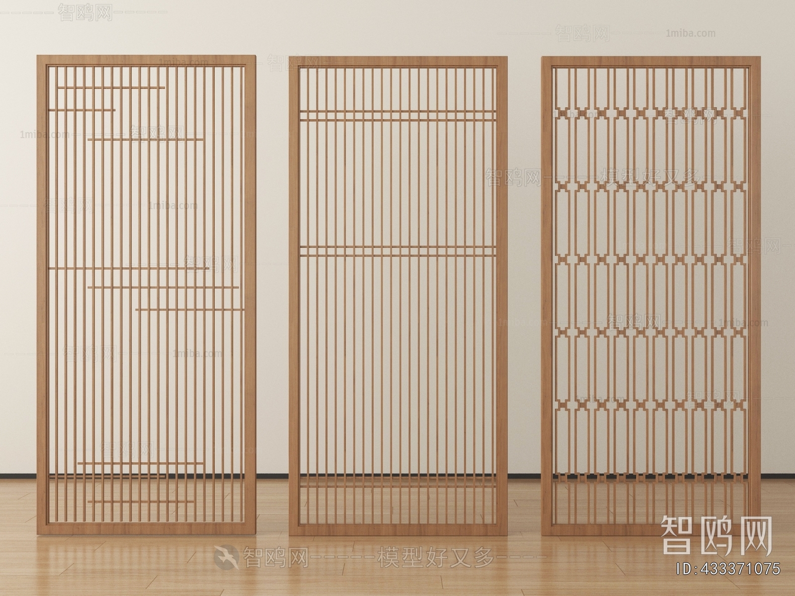 New Chinese Style Wooden Screen Partition