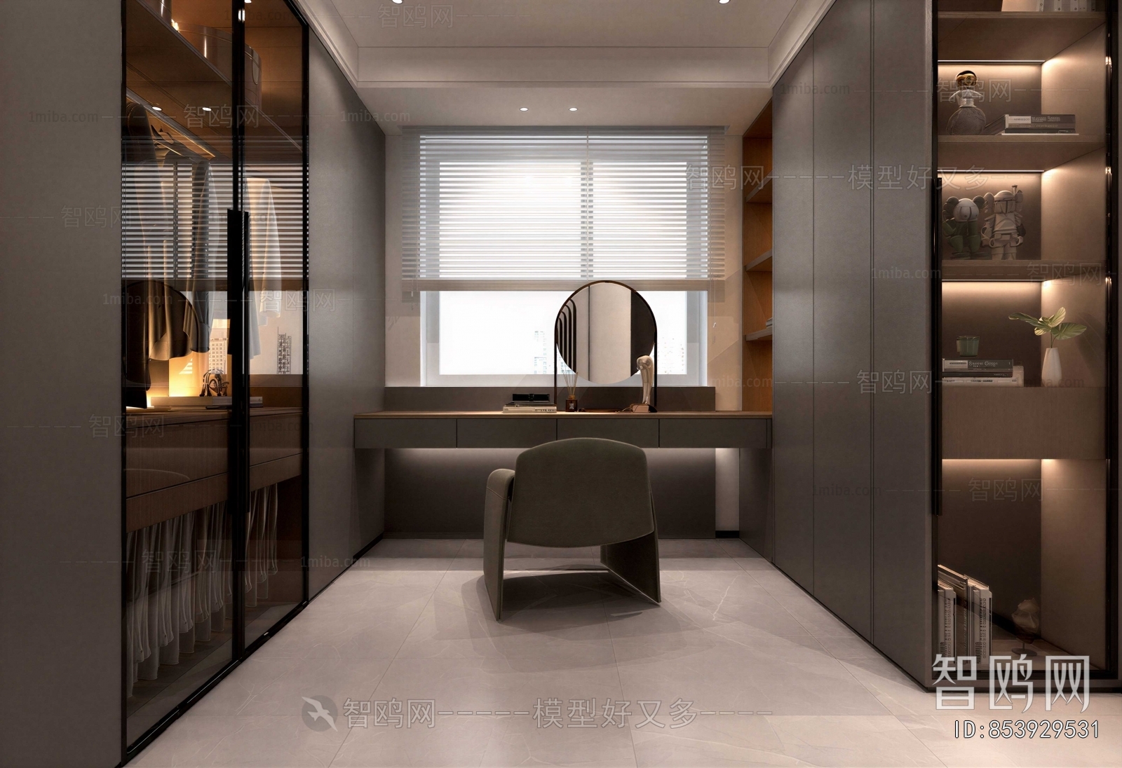 Modern Clothes Storage Area