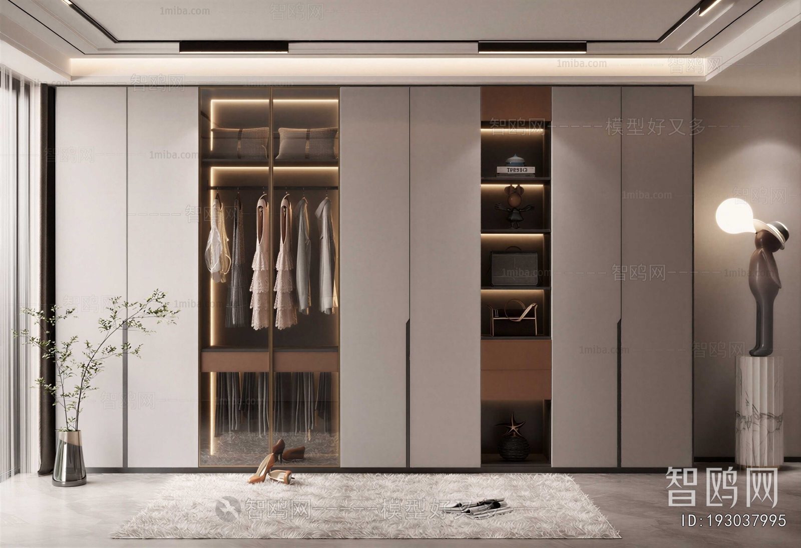 Modern Clothes Storage Area