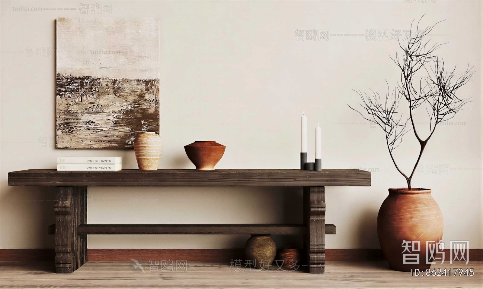 Wabi-sabi Style Console