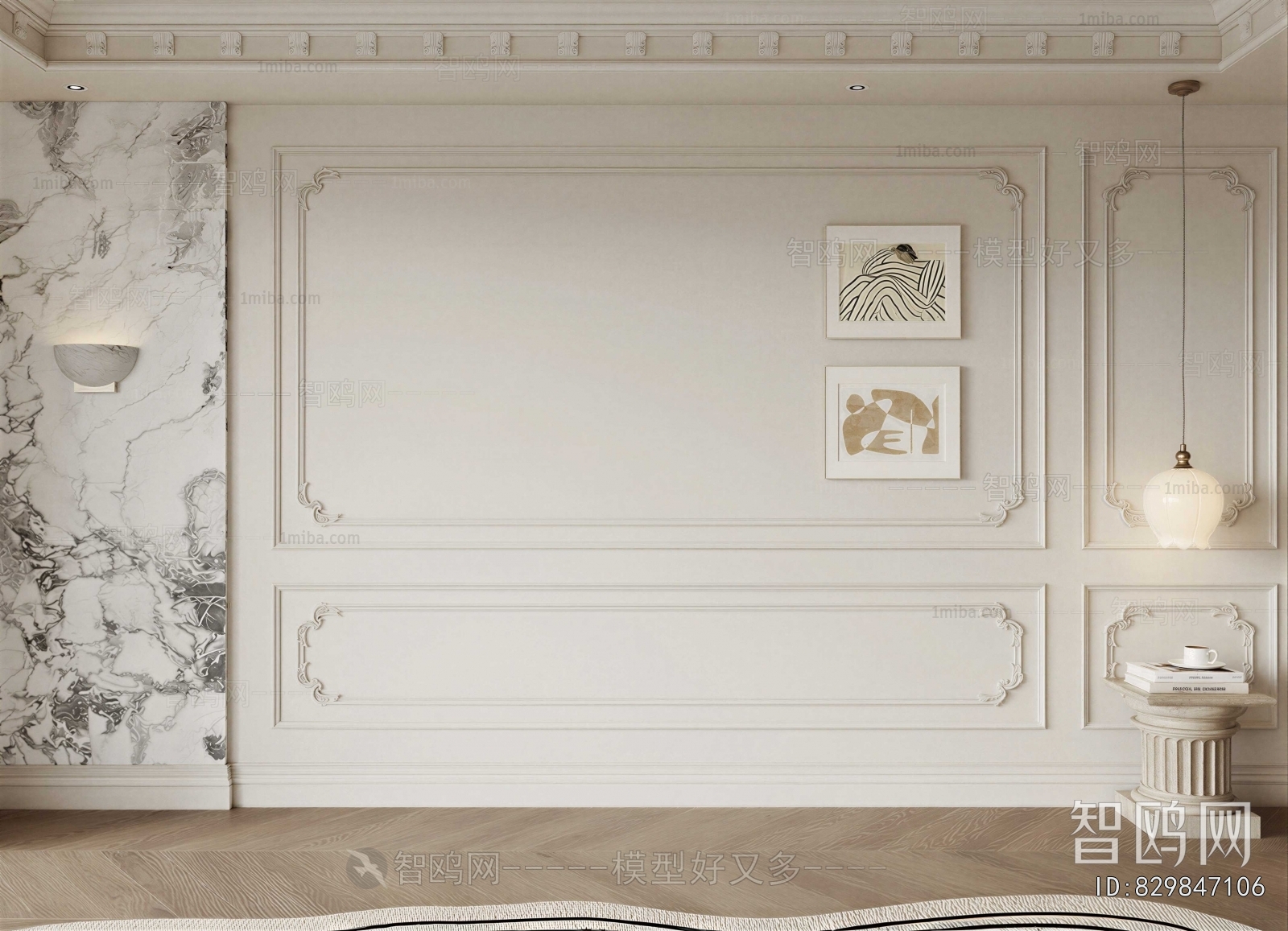 French Style TV Wall